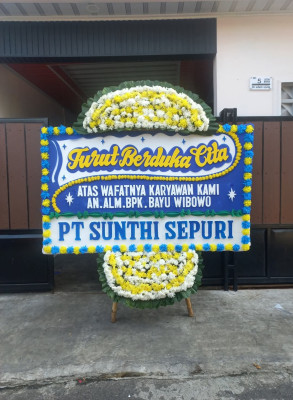 Papan Bunga Duka di Keramasan